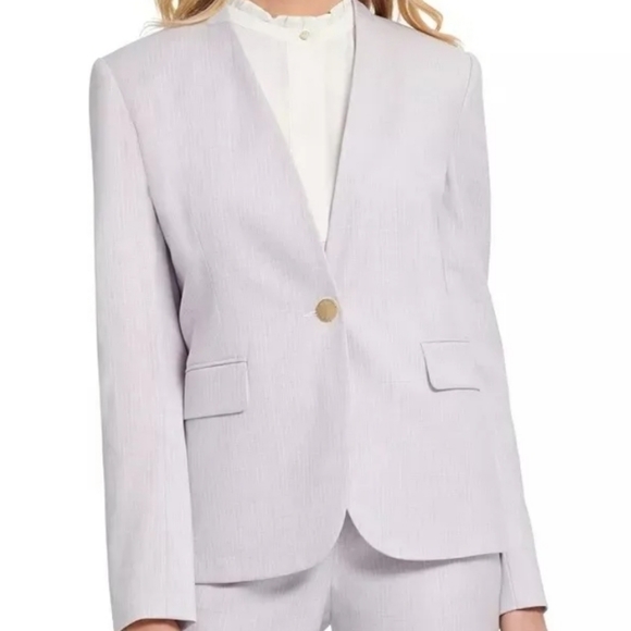 Dkny Jackets & Blazers - NWT DKNY Purple‎ Lavender Striped Blazer size 2